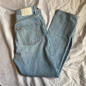 GRLFRND Karolina High Rose Straight Crop Jeans Denim Size 27 Women’s